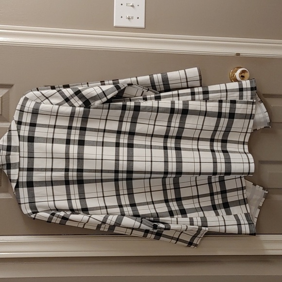 NWT Le Chateau Plaid Waterfall Collar Blazer Jacket - Picture 5 of 12